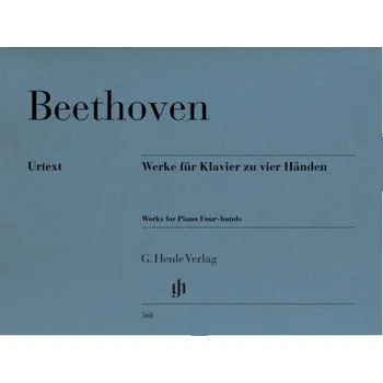 Ludwig van Beethoven: Works (noty na čtyřruční klavír)