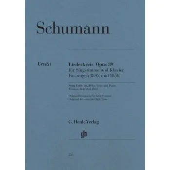 Robert Schumann: Song Cycle Op.39 (noty na zpěv, klavír)