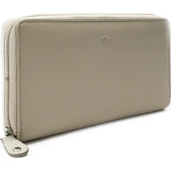 Šedobéžová dámská kožená zipová peněženka 511-3559-24 + doprava zdarma
