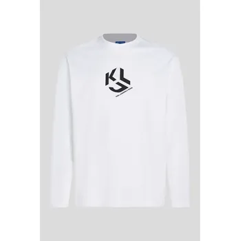 TRIČKO KARL LAGERFELD JEANS KLJ REGULAR MONOGRAM LSLV TEE WHITE