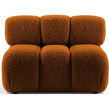 Pohovka Oranžový modul pohovky z textilie bouclé (středový díl) Bellis – Micadoni Home ID_1722964