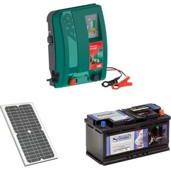 Ohradník Sada elektrického ohradníku AKO MP AN 6000 + solární panel 55 W + akumulátor 70 Ah