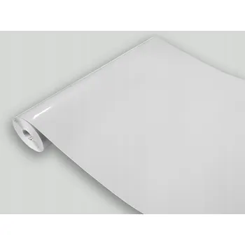 Tapeta Fólie na renovaci nábytku, samolepicí, ŠEDÁ SVĚTLÁ LESKLÁ, 45 cm