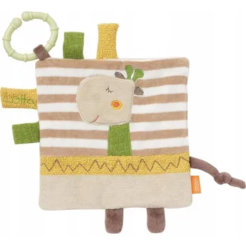 Závěska, senzorická látková hračka, šustítko, žirafa