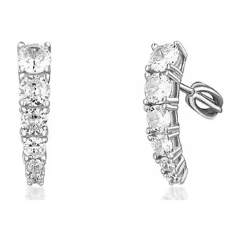 Náušnice Stříbrné náušnice se zirkony STNAU1971F