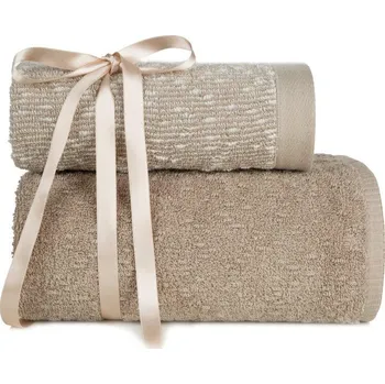 Ručník Hnědá dárková sada ručníků TAMINA