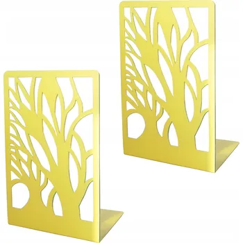 Obraz 2 x ŽLUTÁ STABILNÍ PODPĚRKA NA KNIHY PRO DĚTI - KOVOVÁ, PROTISKLUZOVÁ