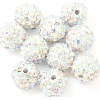 Korálek EU Šatonová kulička 10mm crystal AB