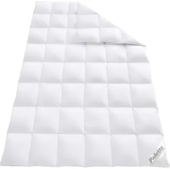 přikrývka OBB Kazetová přikrývka z prachového peří Elegance, středně teplá (240 x 220 cm)