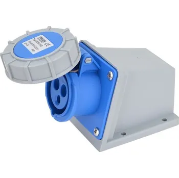 Elektrická zásuvka Tracon TICS-1132 Nástěnná průmyslová zásuvka 16A, 250V, 2P+E, 6h, IP67 (Tracon TICS-1132)