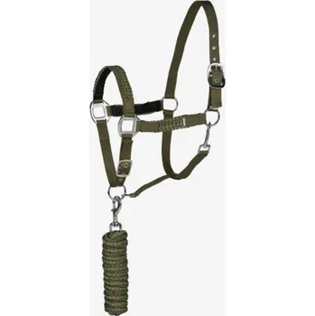 Ohlávkový set Horze Chicago, zelený - vel. Full