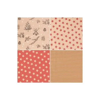 Balící papír Balící papír 70 cm x 2 m, vánoční 4 role