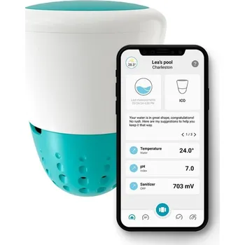 Bazénová chemie Ondilo ICO Pool V2 digitální tester vody pro bazény se slanou vodou teplota/pH/TDS, Wi-Fi + Bluetooth