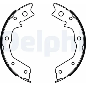 Brzdová čelist Sada brzdových čelistí, parkovací brzda DELPHI LS1928