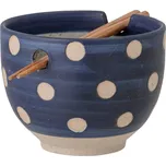 Modrá kameninová miska s jídelními hůlkami Bloomingville Masami, ø 13 cm ID_1414685