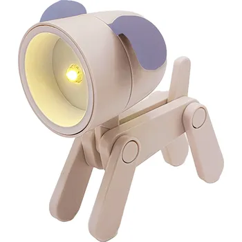 Lampička MEGALU ML005DG Stolní lampička Pejsek Barva: Růžová