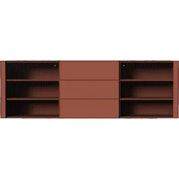 Knihovna Závěsná komoda v cihlové barvě 180x79 cm Edge by Hammel – Hammel Furniture ID_1583162