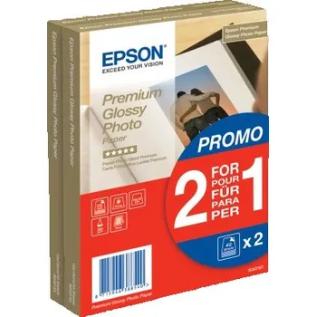 Fotopapír EPSON paper 10x15 - 255g/m2 - 2x40sheets - photo premium glossy (2 for 1 PROMO)