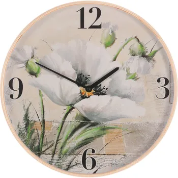 Hodiny Hodiny nástěnné MDF s dřevěným rámem HA1745