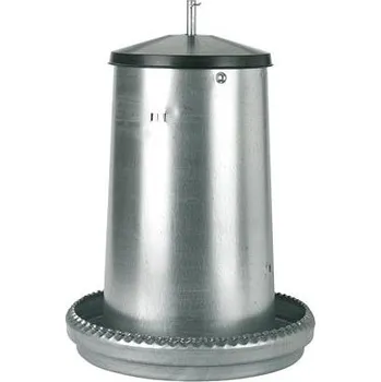 krmítko pro hospodářská zvířata Poloautomatické tubusové krmítko pro drůbež z pozinkovaného plechu - 18 kg
