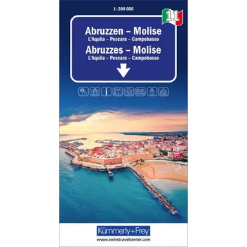 Abruzzen - Molise, Nr. 11, Regionalstrassenkarte 1:200'000 (EN)