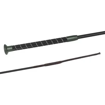 Jezdecký bičík Drezurní bič Fleck Crystal, černý - 120 cm