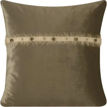 Povlak na dekorativní polštářek Hnědá dekorační povlak na polštář Tiana 45x45 cm