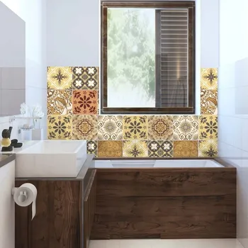 Samolepící dekorace Sada 9 samolepek Ambiance Cottage, 10 x 10 cm ID_885410