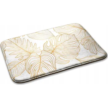 Rohožka Podlahová rohožka do obýváku s potiskem Listy v kontuře 75x45 cm