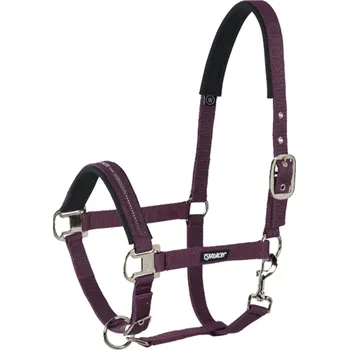 Nylonová ohlávka Eskadron Basic, vínová - vel. Cob