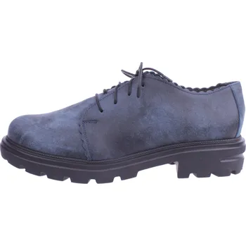 Dámské polobotky OBUV JANA ČR Boty JANA 3329/9108 modré dámské kožené polobotky Velikost: 38