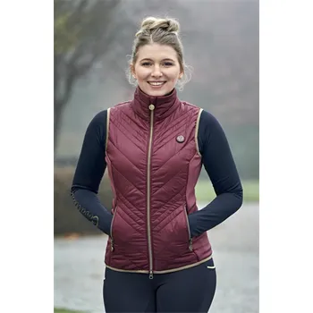 Dámská jezdecká vesta Covalliero Combi, vínová - vel. S