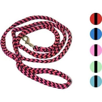 Vodítko pro psa Pletené vodítko ManMat, 2,5 m - černo-červené