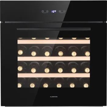 Chlazení Klarstein Vinsider 55.5cm 30 Lahví Vestavná Vinotéka Černá (10041357)