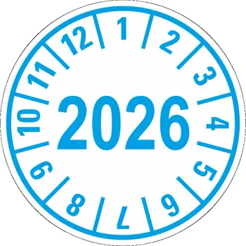 Papír Kontrolní kolečko - 2026 samolepící vinylová fólie 25 mm aršík 30 kusů