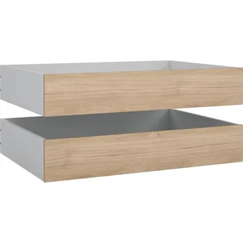 Postel Šuplíky pod postel v přírodní barvě v sadě 2 ks 90x190/140x190 cm Naia – Tvilum ID_1690266