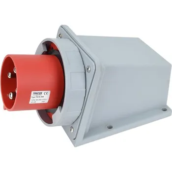 Elektrická zásuvka Tracon TICS-544 Nástěnná průmyslová přívodka 125A, 400V, 3P+E, 6h, IP67 (Tracon TICS-544)