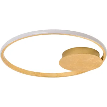 Zlaté kovové stropní LED světlo Nova Luce Fuline 50 cm