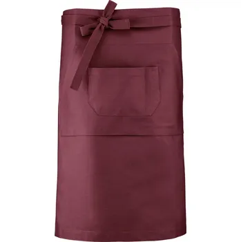 Kuchyňská zástěra KARIBAN Barmanská zástěra K887 Velikost: uni, Barva: vínová