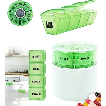 Paradox Exclusive HEALTH / Bílá - zelený organizér a dávkovač léků