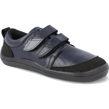 Dívčí obuv Barefoot dětské tenisky Beda - Just Black s velurovým okopem černé Velikost: 34