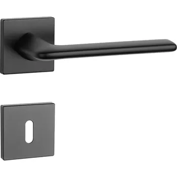 Dveřní kování MP KOVÁNÍ AS - LILA - HR 7S Provedení: BEZ SP. ROZET, Povrch: BS - černá mat