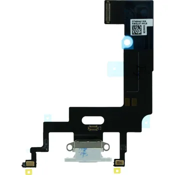 Nabíjecí port a flex kabel pro iPhone XR ORI - Bílý