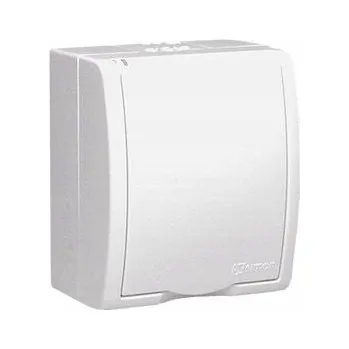 Elektrická zásuvka Hermetický Elektrická Zásuvka Kontakt-simon white