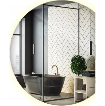 Zrcadlo Moderní Zrcadlo s LED Podsvícením do Koupelny s Neutrálním Světlem