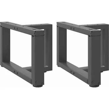 Konferenční stolek vidaXL Nohy konferenčního stolku ve tvaru T, 2 ks, , 40 x 25 x (30-31) cm, ocel [4013004] Barva: antracitová
