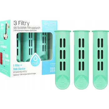 Filtry do lahve Dafi - 3 ks + víčko na láhev Tyrkysová