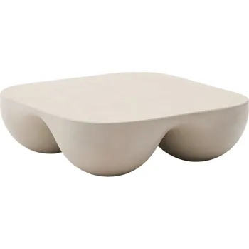 Zahradní stůl Béžový zahradní konferenční stolek Kave Home Colba 100 x 100 cm