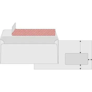 Obálka Obálky C6/5 s okénkem,samol. s KP,vnitř.ti. 1000ks