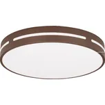 Hnědé kovové stropní LED světlo Nova Luce Wheel 45 cm